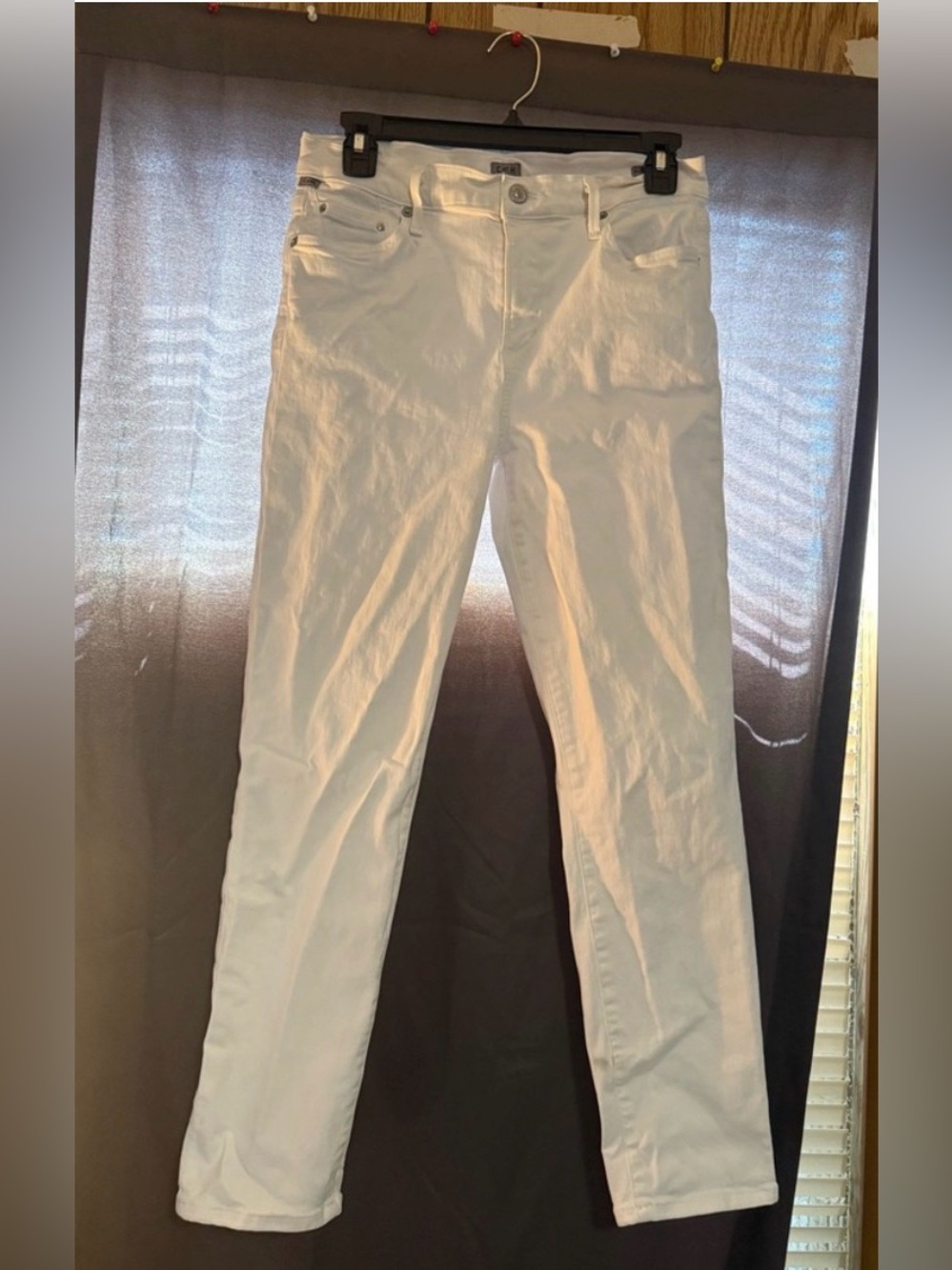 Citizens Of Humanity White Straight Leg Jeans